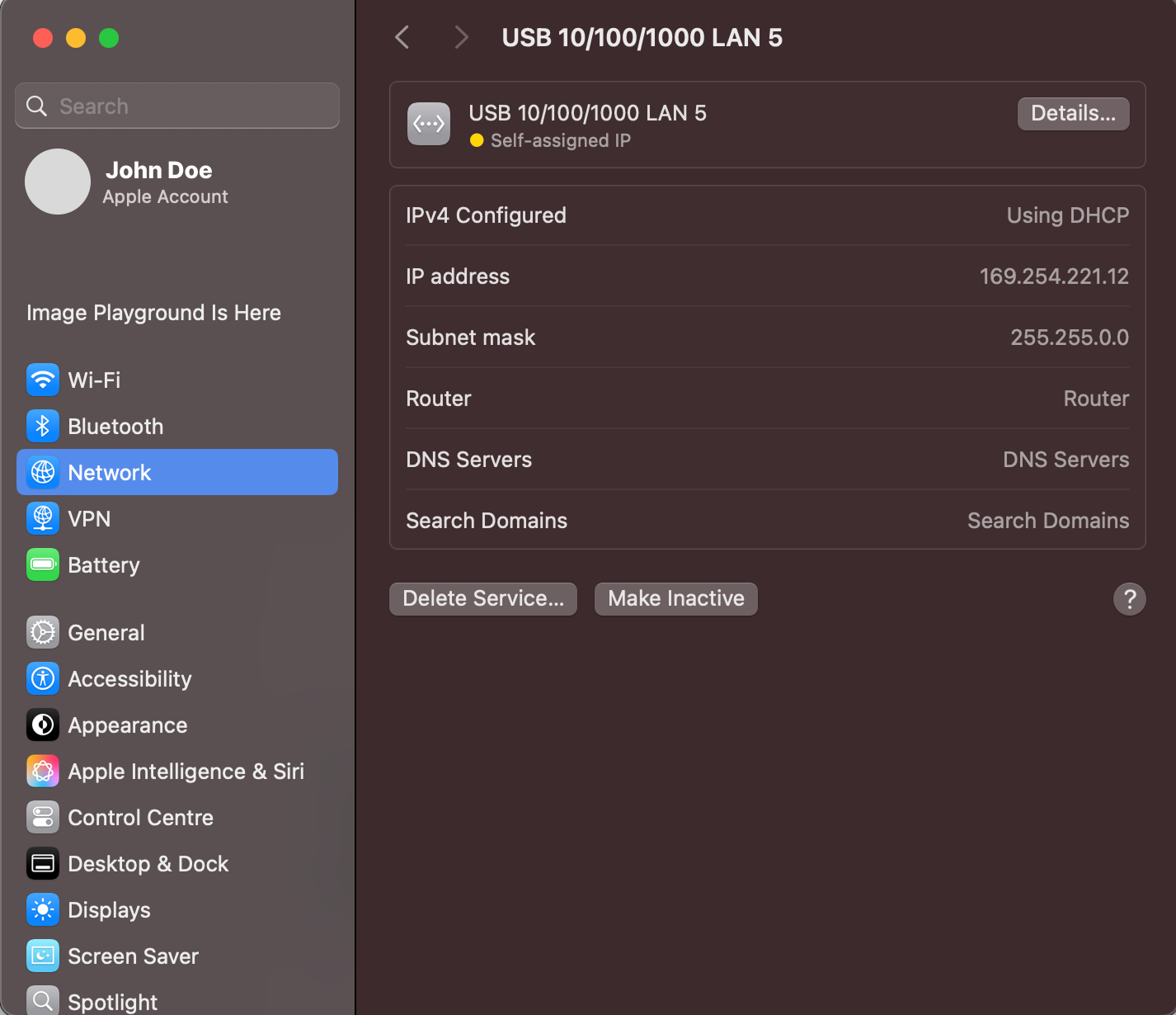 Mac Network Settings