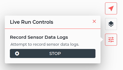 Sensor Data Recording Is In Progress