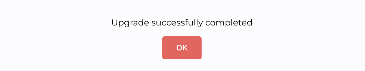 Software Update Status - Success