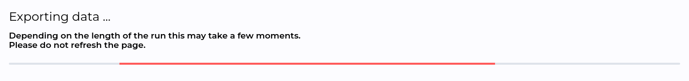 Exporting data